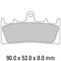 Ferodo Disc Pad Set - FDB873 P Platinum Non Sintered Compound