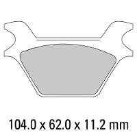 Ferodo Disc Pad Set - FDB2001 P Platinum Non Sintered Compound