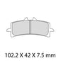 Ferodo Race Brake Disc Pad Set - FDB2260 XRAC