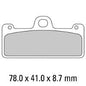 Ferodo Disc Pad Set - FDB2007 CP211 Carbon Grip Race Compound - Non Sintered