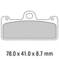 Ferodo Disc Pad Set - FDB2007 P Platinum Non Sintered Compound