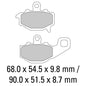 Ferodo Brake Pad Set - FDB2012 ST Sinter Grip Sintered Compound - Road