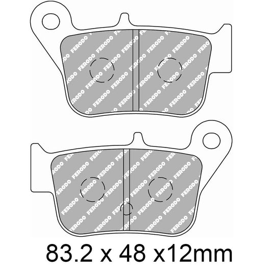 Ferodo Disc Pad Set - FDB2292 EF ECO Friction Non Sintered Compound