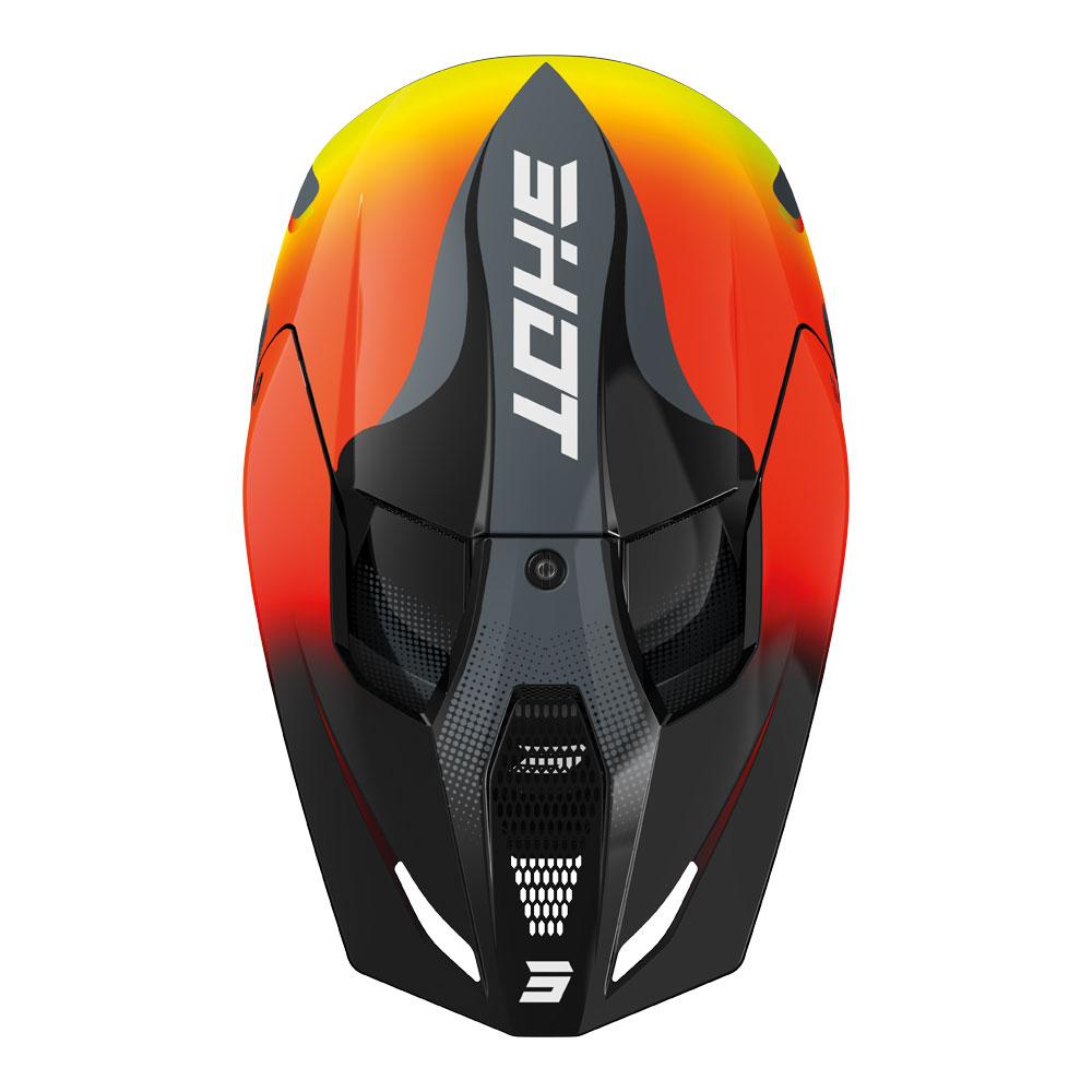 Shot Furious Zebra Helmet Neon Yellow
