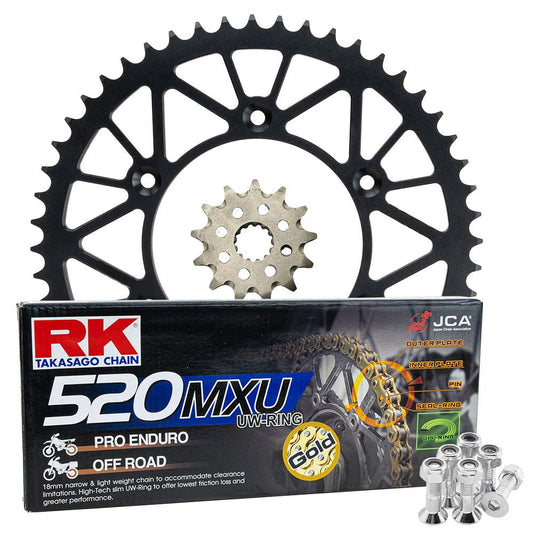 Pro Pack - RK Chain & Sprocket Kit Gold + Black 13/48 CRF450R 02-25 / CRF250R 22-25