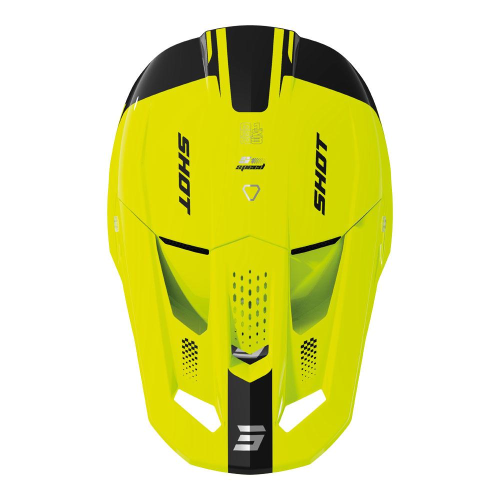 Shot Speed Kid S Helmet Neon Yellow Glossy