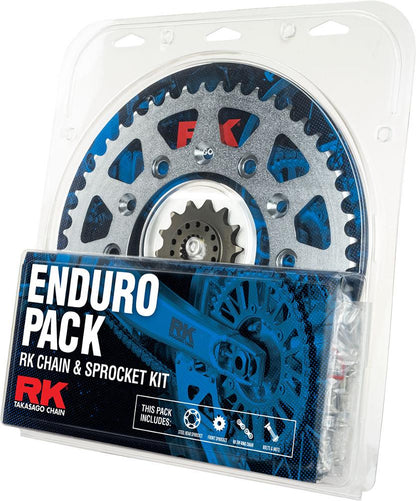 Enduro Pack - RK Chain & Sprocket Kit - Steel - 13/52 KTM / HUSQ