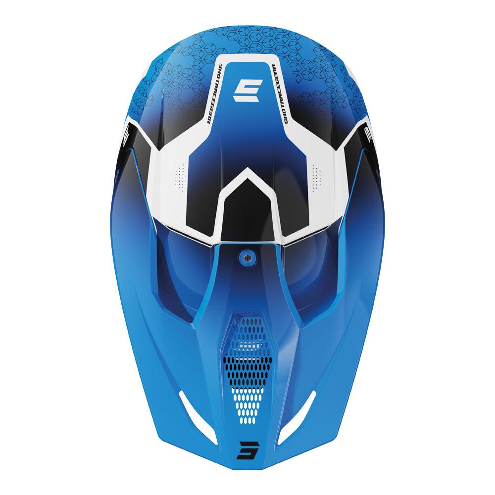 Shot Furious Kid Stream Helmet Blue Glossy