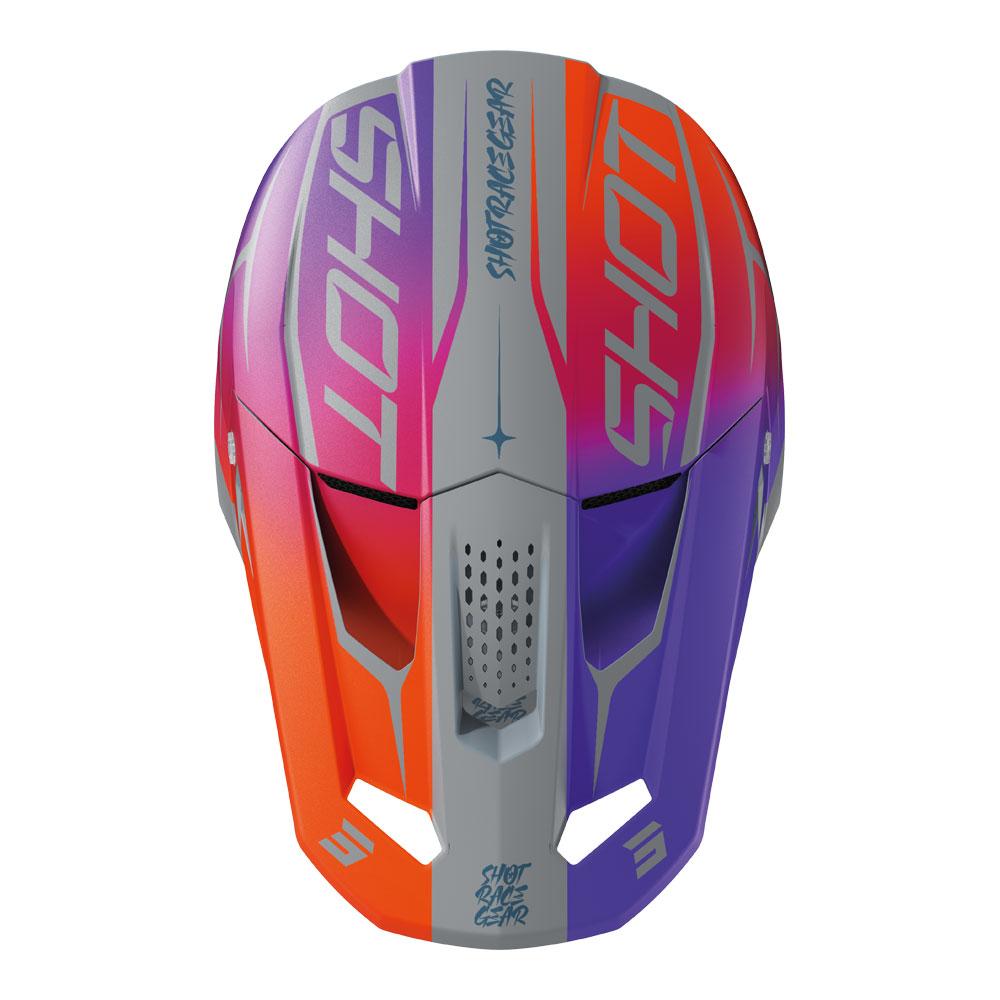 Shot Speed Kid Side Helmet Purple Matt