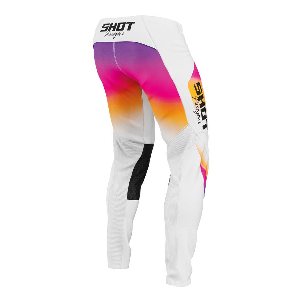 Shot Contact Stream Pants White