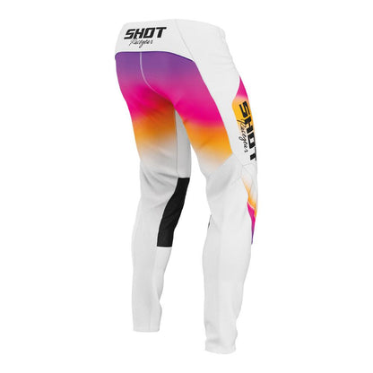 Shot Contact Stream Pants White