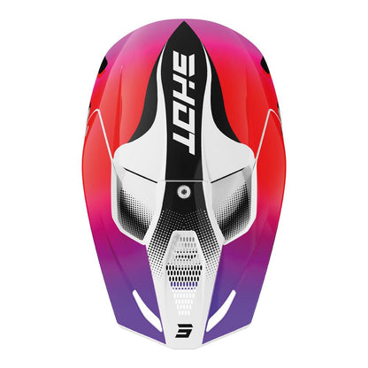 Shot Furious Zebra Helmet Pink Glossy