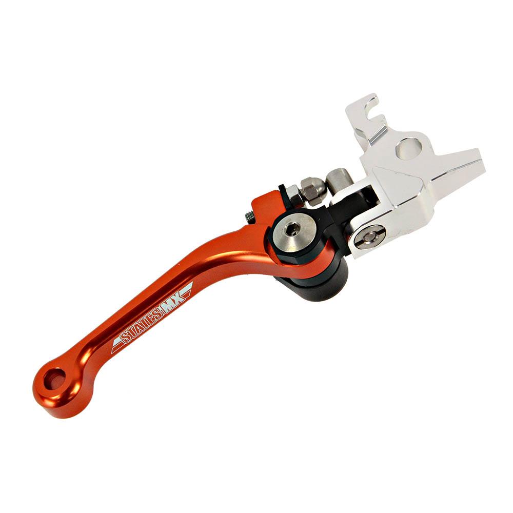 States MX Brake Lever - Fold/Flex - KTM - Orange
