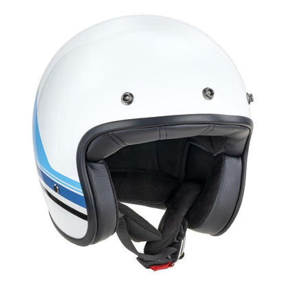 Merlin Blackbird Helmet Aero Stripe White