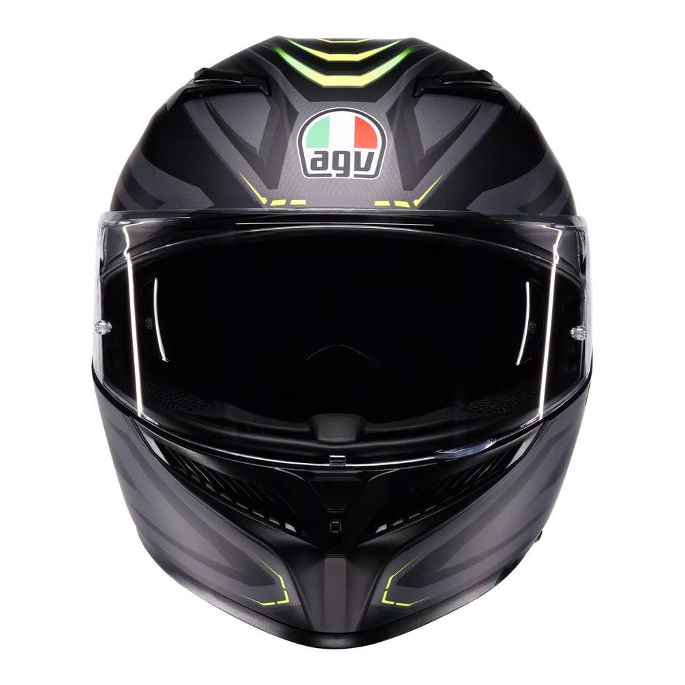 AGV K3 - Syth Matt Black/Yellow Fluro