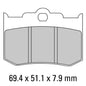 Ferodo Disc Pad Set - FDB2040 ST Sinter Grip Sintered Compound - Road