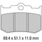 Ferodo Disc Pad Set - FDB2041 P Platinum Non Sintered Compound