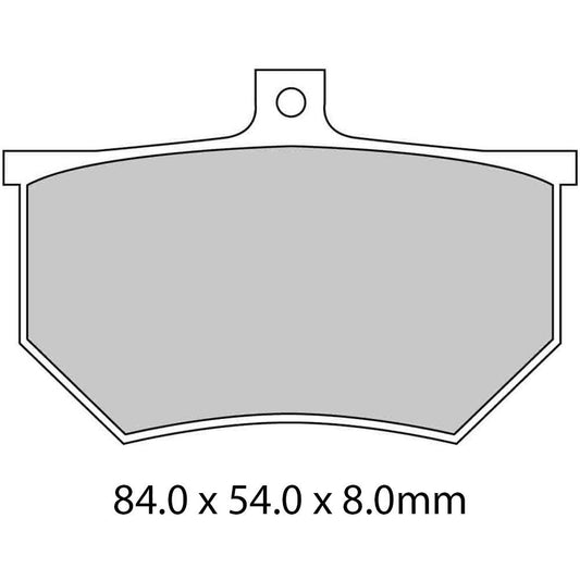 Ferodo Disc Pad Set - FRP410 P Platinum Non Sintered Compound