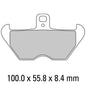 Ferodo Disc Pad Set - FDB2050 P Platinum Non Sintered Compound