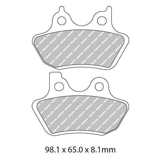 Ferodo Disc Pad Set - FDB2097 P Platinum Non Sintered Compound