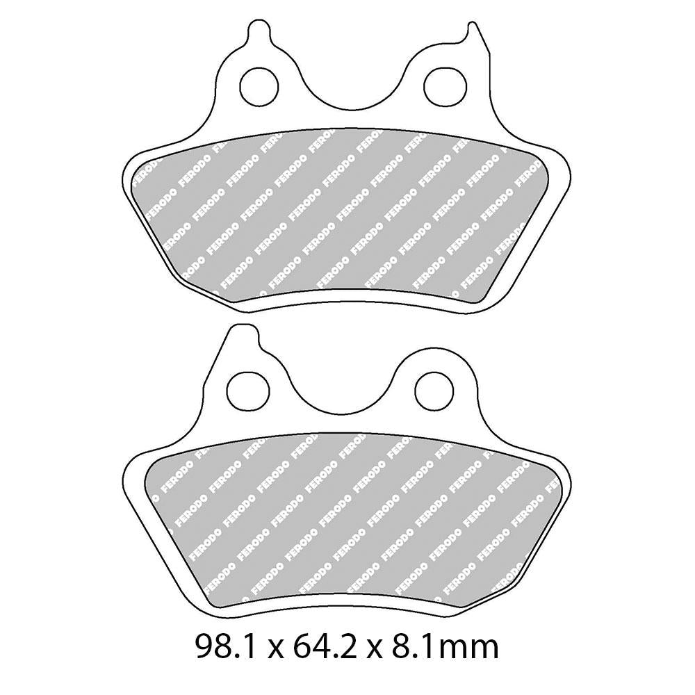 Ferodo Disc Pad Set - FDB2202 P Platinum Non Sintered Compound