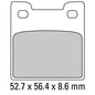 Ferodo Disc Pad Set - FDB2058 P Platinum Non Sintered Compound