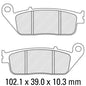 Ferodo Disc Pad Set - FDB2225 EF ECO Friction Non Sintered Compound