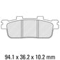 Ferodo Disc Pad Set - FDB2226 EF ECO Friction Non Sintered Compound
