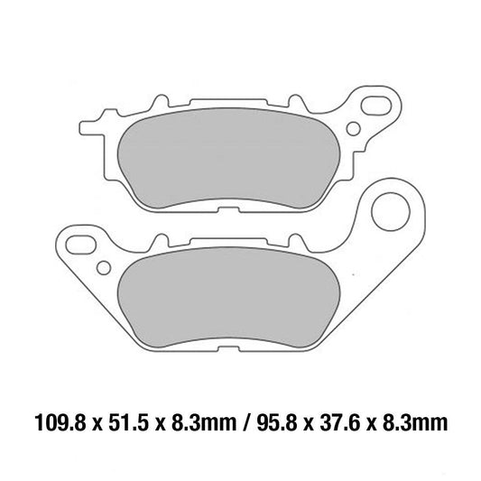 Ferodo Disc Pad Set - FDB2238 EF ECO Friction Non Sintered Compound