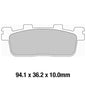 Ferodo Disc Pad Set - FDB2254 EF ECO Friction Non Sintered Compound