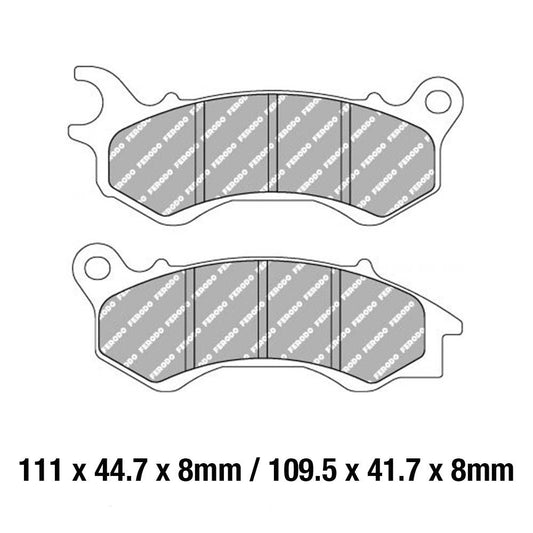 Ferodo Disc Pad Set - FDB2256 EF ECO Friction Non Sintered Compound