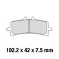 Ferodo Disc Pad Set - FDB2260 CP1 Ceramic Grip Race Compound - Non Sintered