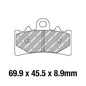 Ferodo Disc Pad Set - FDB2266 EF ECO Friction Non Sintered Compound