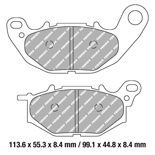 Ferodo Disc Pad Set - FDB2280 ST Sinter Grip Sintered Compound - Road