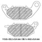 Ferodo Disc Pad Set - FDB2280 ST Sinter Grip Sintered Compound - Road