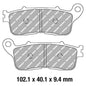 Ferodo Disc Pad Set - FDB2281 ST Sinter Grip Sintered Compound - Road