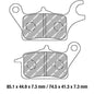 Ferodo Disc Pad Set - FDB2282 EF ECO Friction Non Sintered Compound