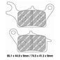 Ferodo Disc Pad Set - FDB2297 EF ECO Friction Non Sintered Compound