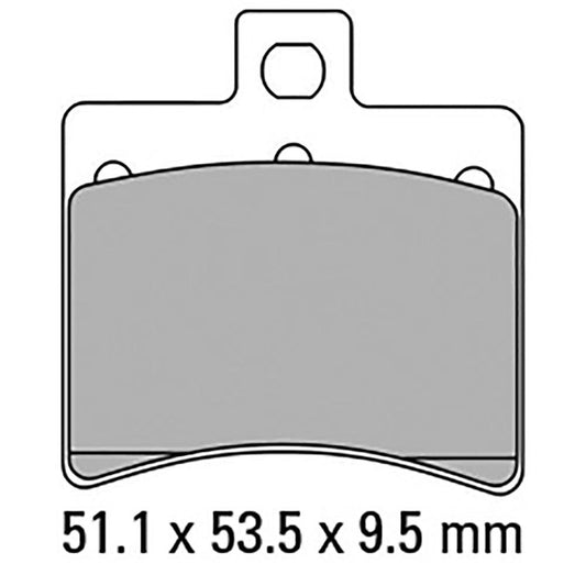 Ferodo Disc Pad Set - FDB2090 EF ECO Friction Non Sintered Compound