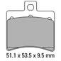 Ferodo Disc Pad Set - FDB2090 EF ECO Friction Non Sintered Compound