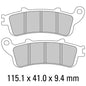 Ferodo Disc Pad Set - FDB2075 ST Sinter Grip Sintered Compound - Road