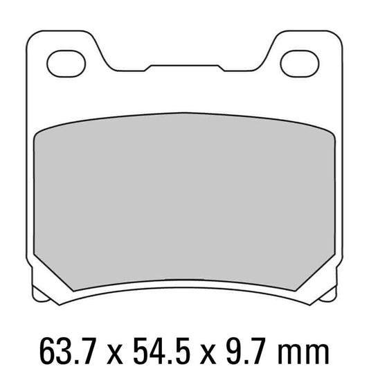 Ferodo Disc Pad Set - FDB337 EF ECO Friction Non Sintered Compound