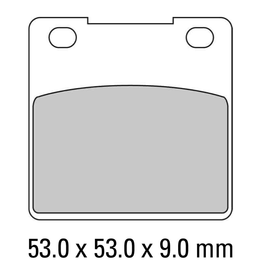 Ferodo Disc Pad Set - FDB338 EF ECO Friction Non Sintered Compound