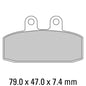 Ferodo Disc Pad Set - FDB438 EF ECO Friction Non Sintered Compound
