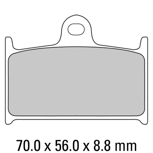 Ferodo Disc Pad Set - FDB557 EF ECO Friction Non Sintered Compound