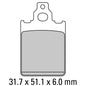 Ferodo Disc Pad Set - FDB2100 EF ECO Friction Non Sintered Compound