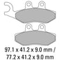 Ferodo Disc Pad Set - FDB2142 EF ECO Friction Non Sintered Compound