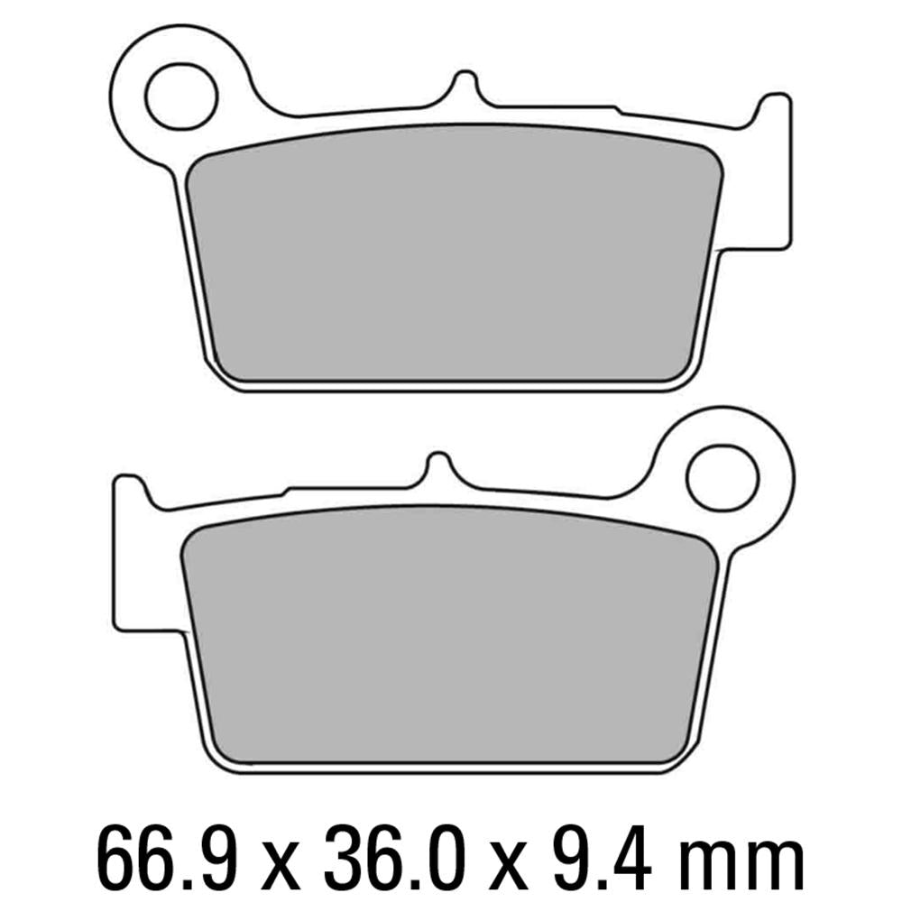 Ferodo Disc Pad Set - FDB2162 EF ECO Friction Non Sintered Compound
