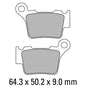 Ferodo  Disc Pad Set - FDB2165 EF ECO Friction Non Sintered Compound