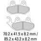 Ferodo Disc Pad Set - FDB2190 EF ECO Friction Non Sintered Compound